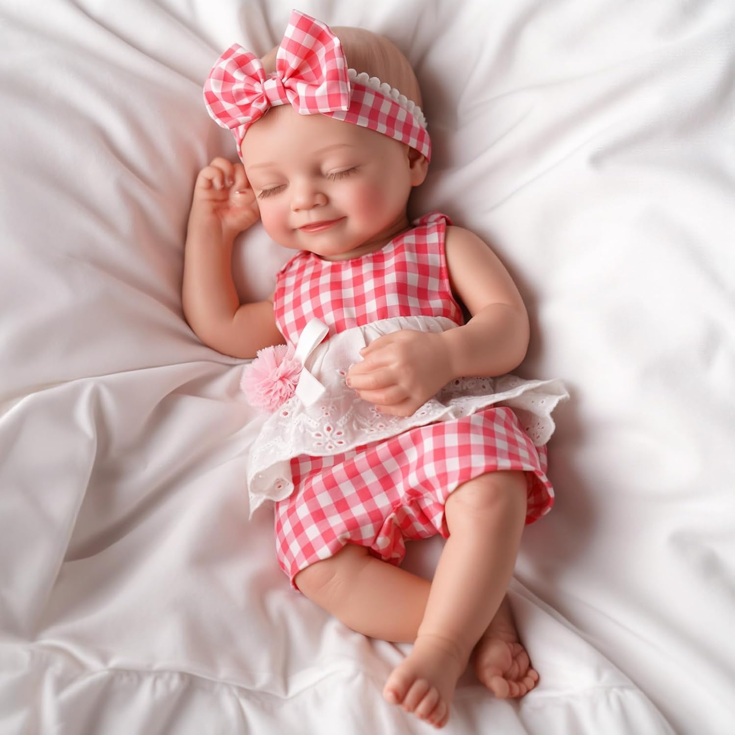 Thumbnail 4 de BABESIDE 16" Sleeping Silicone Reborn Baby Doll with Feeding Kit (Full Platinum Silicone)