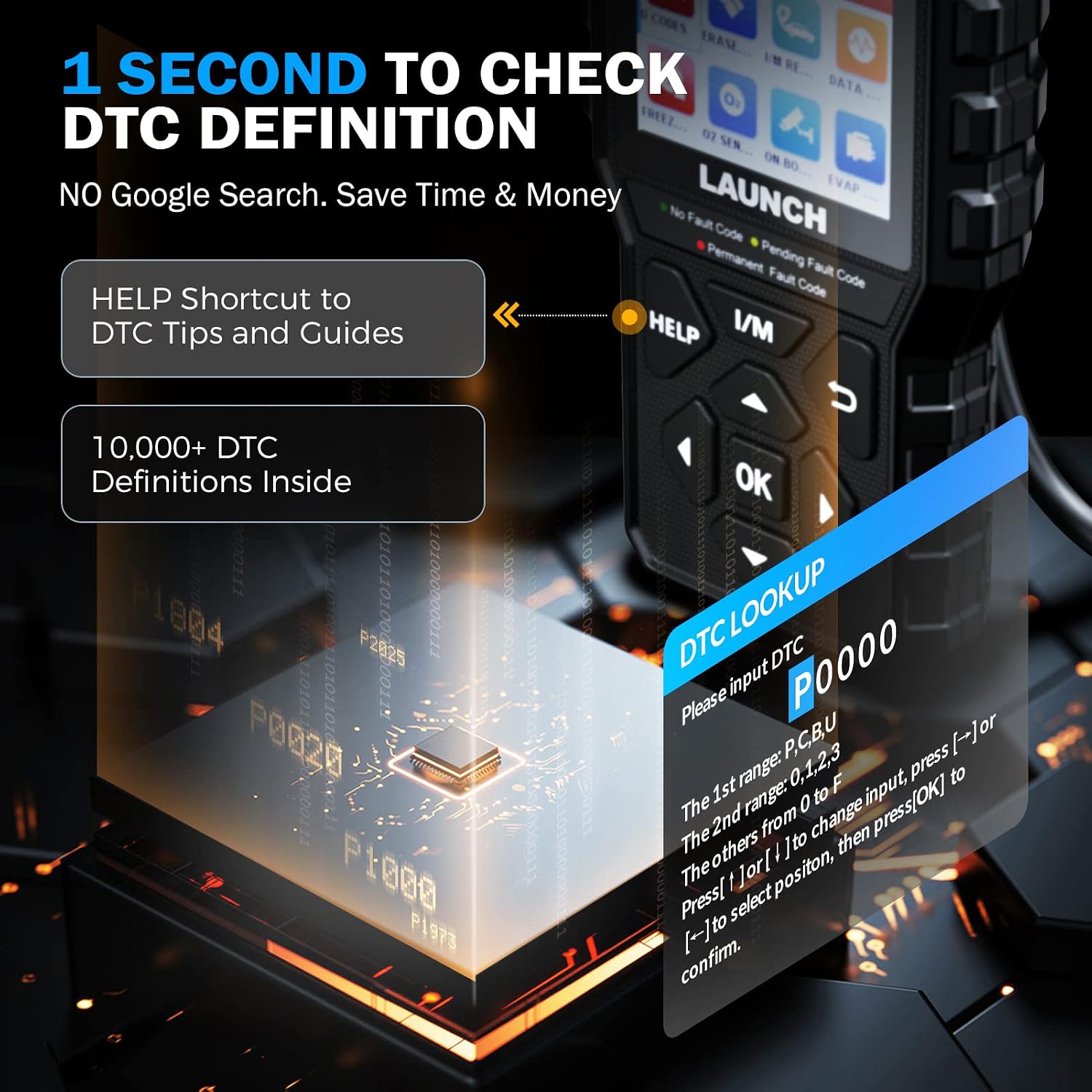 Detalle 2 de Launch CR529 Scanner OBD2 Diagnostic Voiture