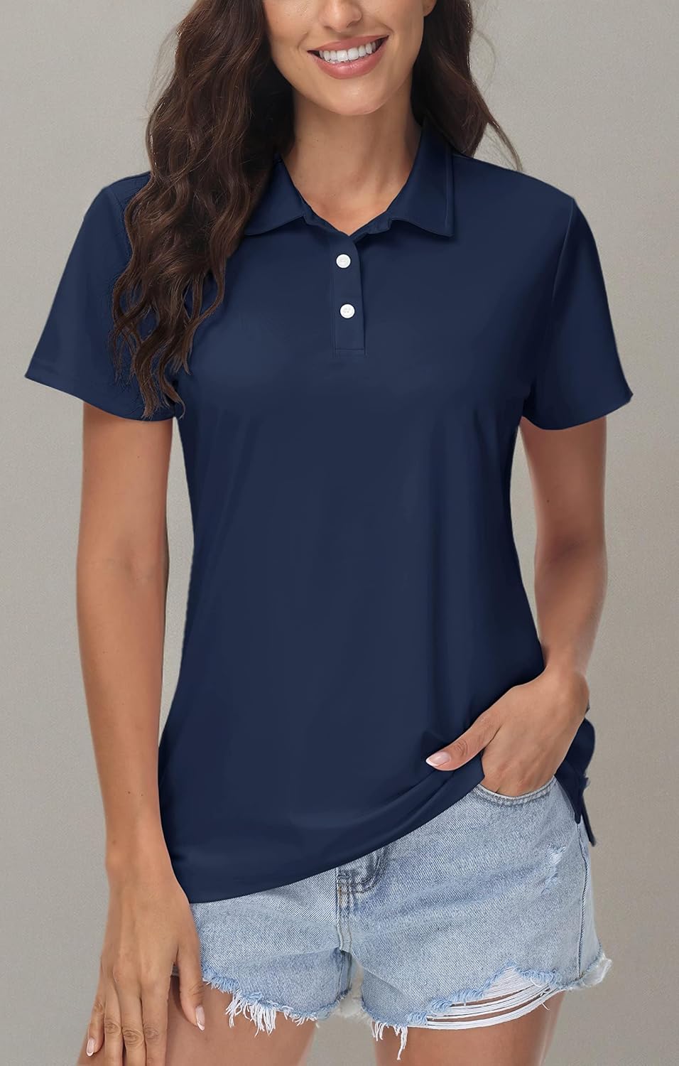 Thumbnail 6 de MAGCOMSEN Women's Short Sleeve Polo Golf Shirt with UPF 50+ and Quick-Dry Comfort