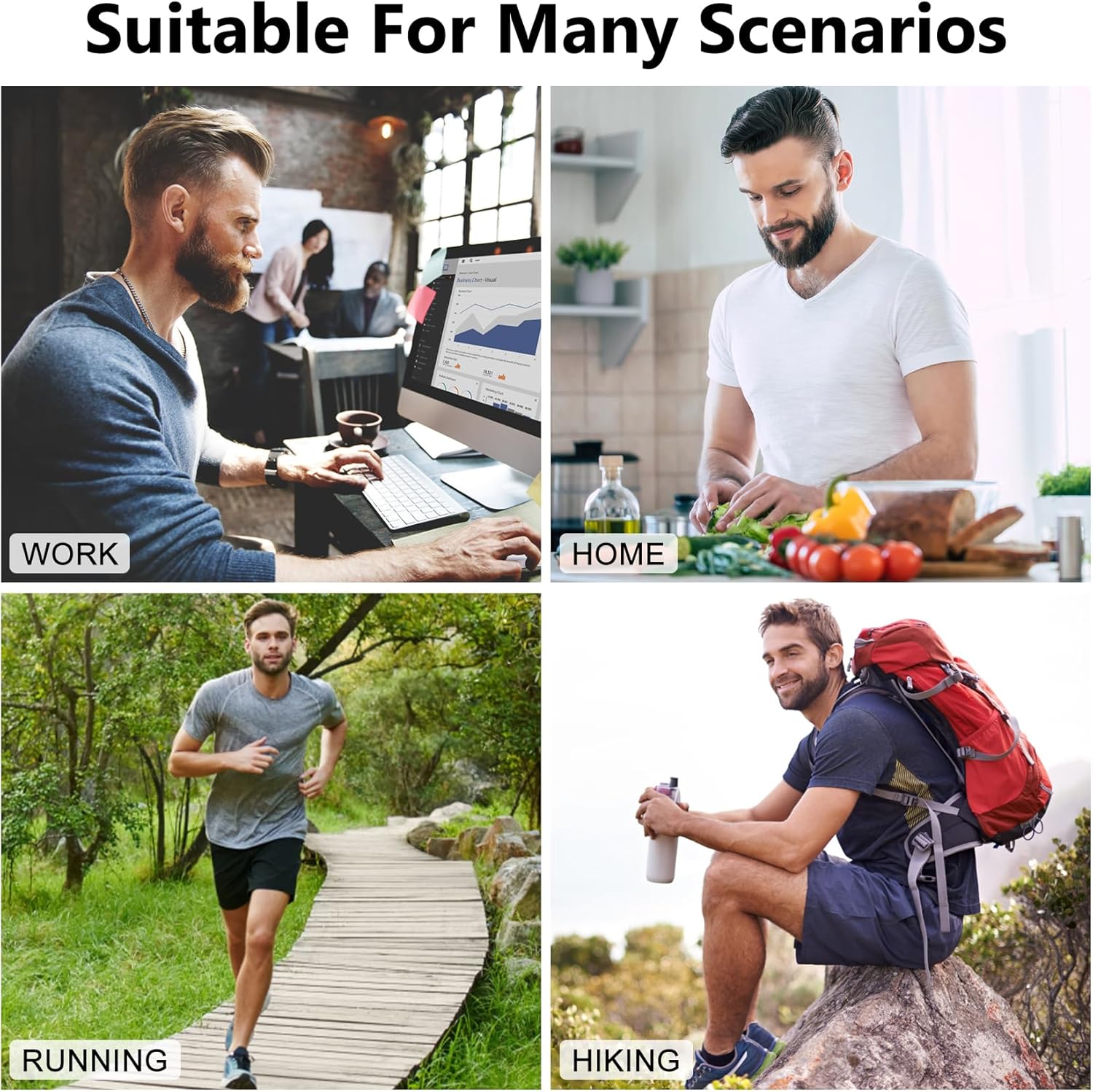 Detalle 2 de Aurmly Bamboo Mens Boxers Shorts – Comfort and Breathability in a 6-Pack