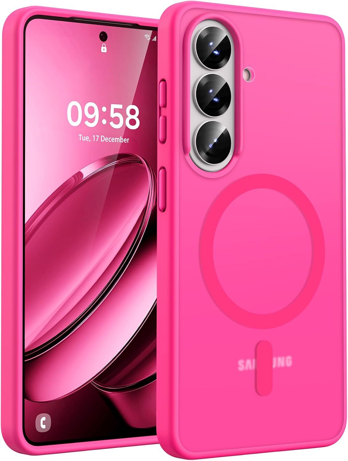 Thumbnail 6 de TOCOL Magnetic Case for Samsung Galaxy S25 – Slim, Matte Translucent Back with Full Camera Protection and 14ft Shockproof