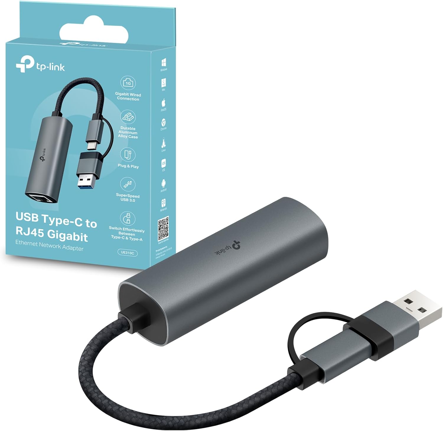 Thumbnail 6 de TP-Link UE300C adattatore Ethernet Gigabit USB‑C 1 Gbps 🖧