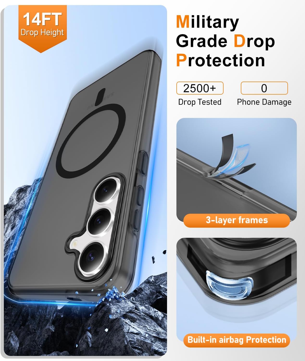 Detalle 1 de Gritup Phone Case for Galaxy S25 Plus and S24 Plus