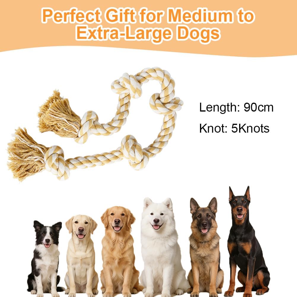 Detalle 2 de Vivifying Jouet en Corde pour Chien XL – Indestructible, 90 cm