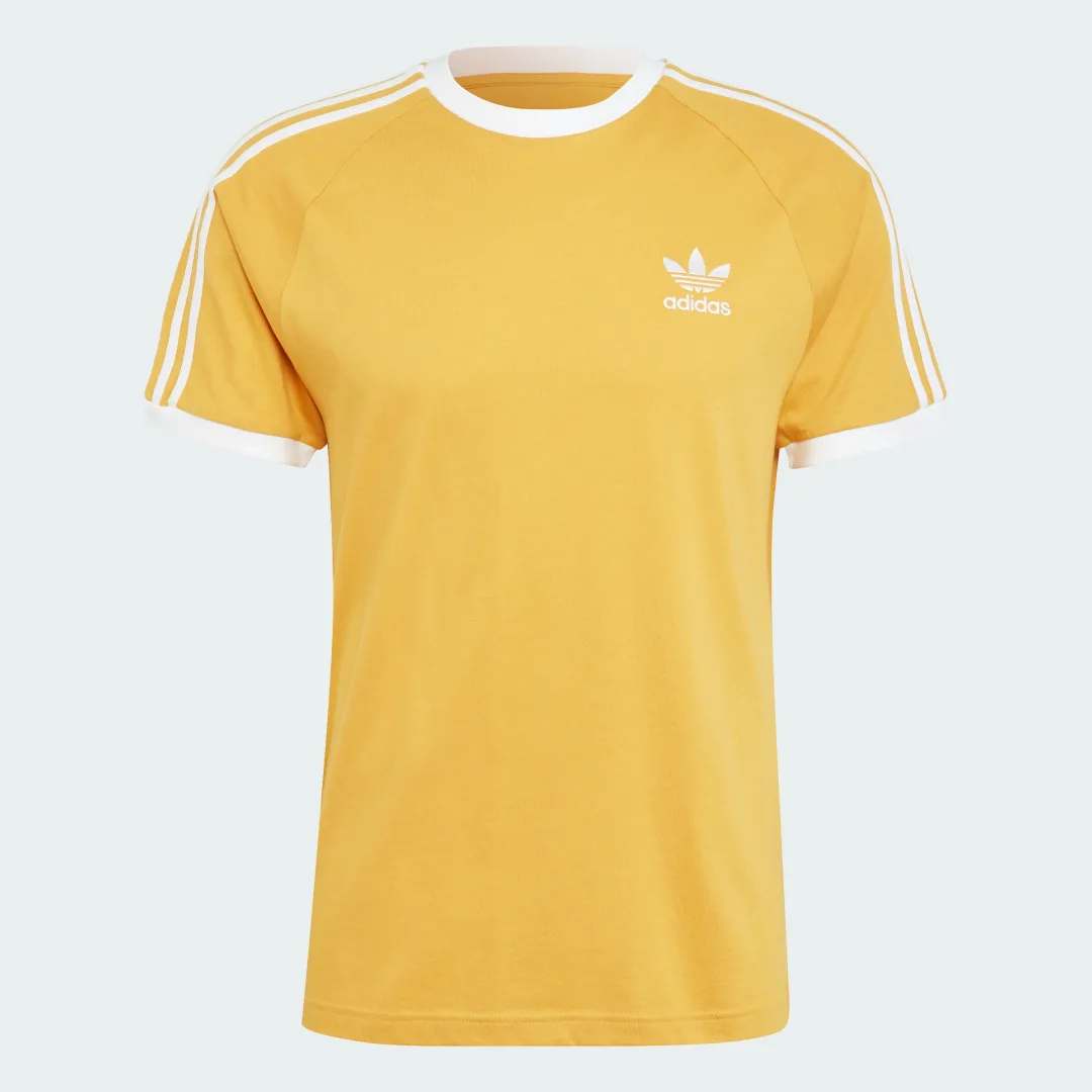 Thumbnail 3 de Camiseta Adicolor Classics 3 Stripes en Amarillo de Adidas