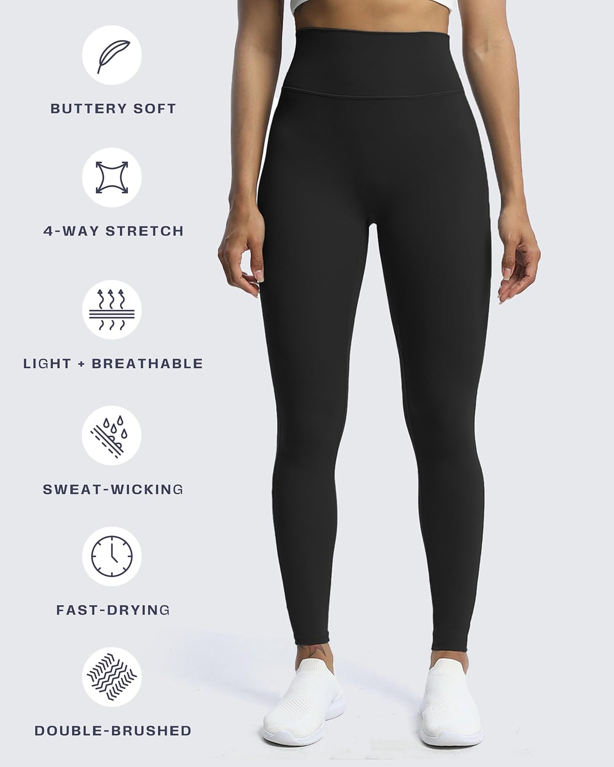 Thumbnail 5 de Aoxjox Trinity High Waisted Workout Leggings for Women (26.5" Inseam)