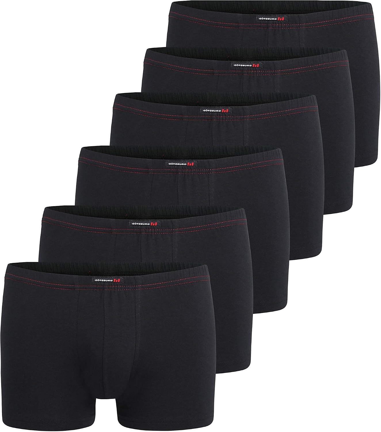 Detalle de Götzburg Boxershorts Herren 6er Pack – Feinste Baumwolle, bequem und pflegeleicht