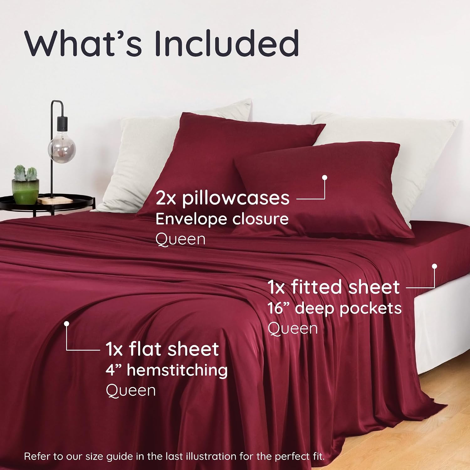 Thumbnail 1 de Bambaw Queen Size Cooling Sheets 16"
