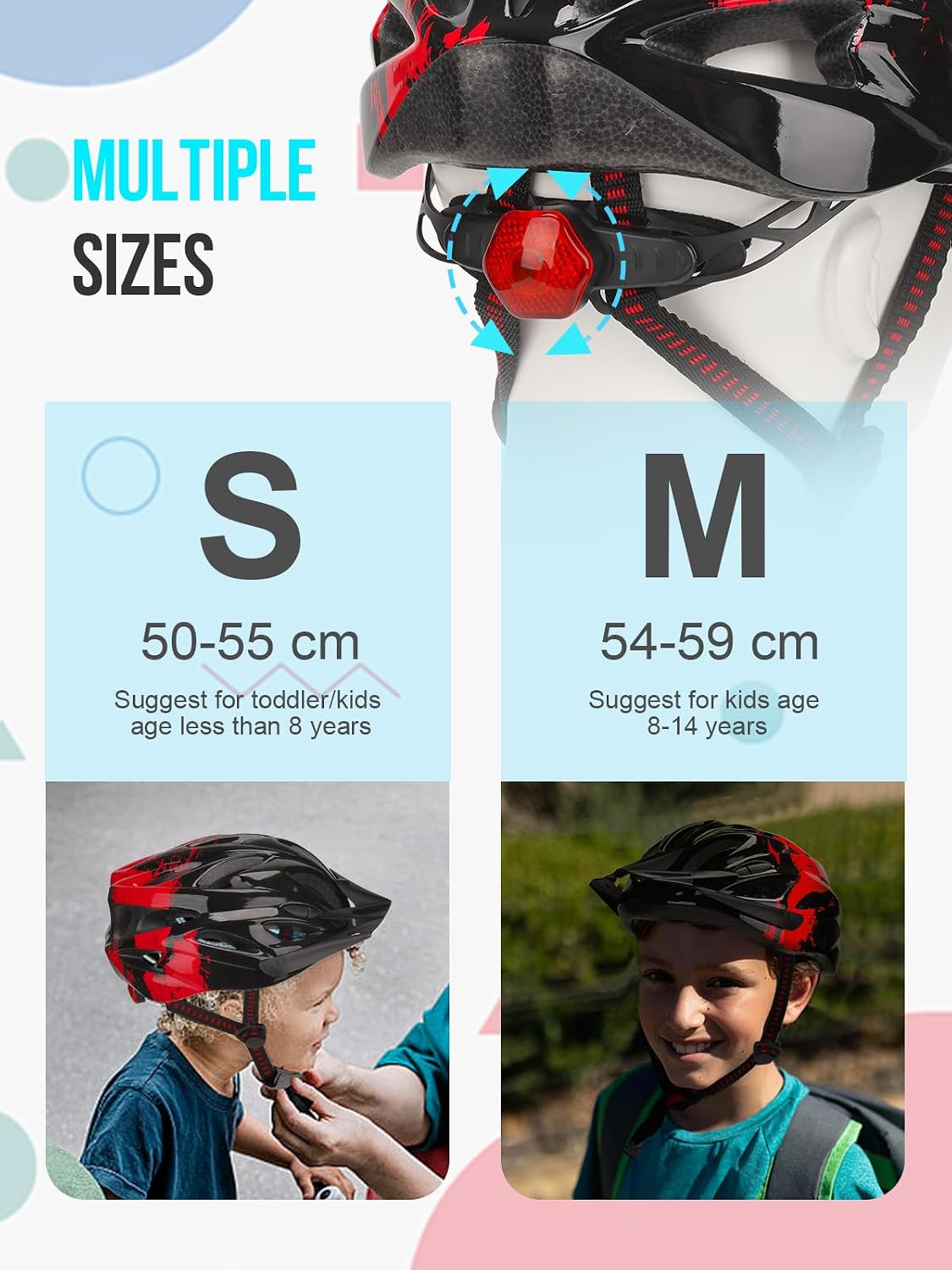 Thumbnail 6 de RaMokey Kids Bike Helmet with light 210 g