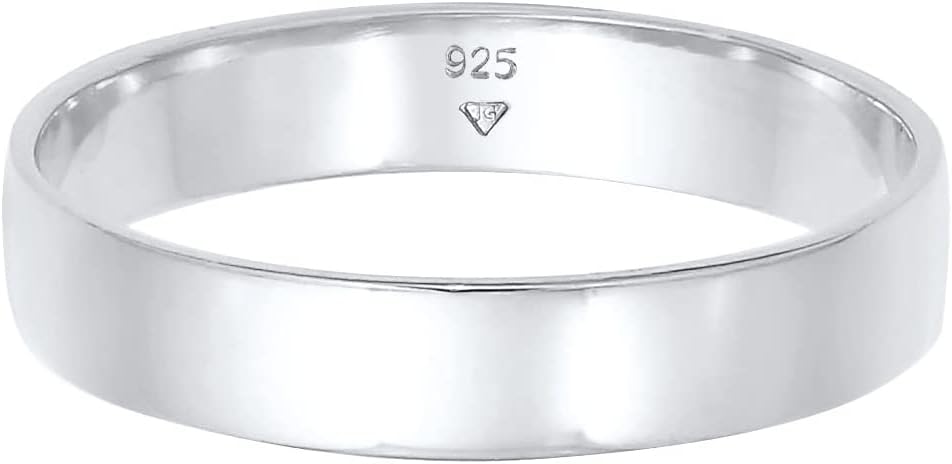 Thumbnail 1 de Kuzzoi Herrenring massiv 4,5 mm aus 925 Sterling Silber (Ringgröße 60–66) – polierter Bandring