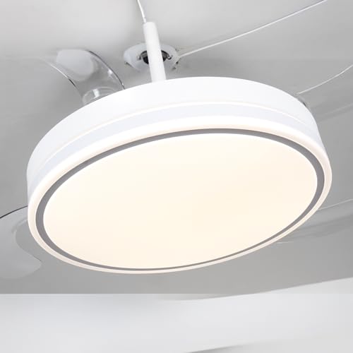 Thumbnail 4 de Ventilador de techo con luz LED 36W Blanco en 3 Temperaturas de Luz con Mando a Distancia -Motor DC Eficiente y Silencioso, 3 tonalidades, aspas desplegables retráctiles, 6 velocidades (F8808)