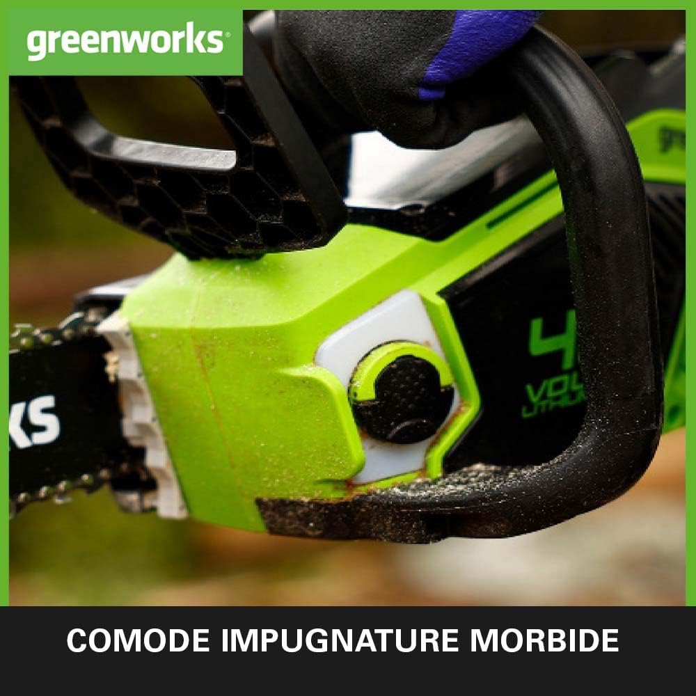 Detalle 2 de Greenworks GD40CS15 motosega a batteria 35 cm 🪚