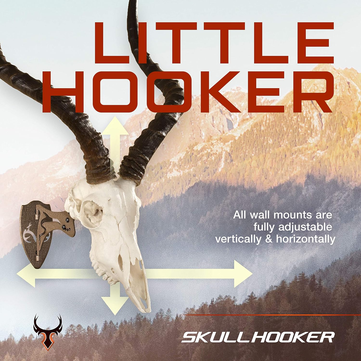 Detalle de Skull Hooker European Trophy Mount, Little Hooker