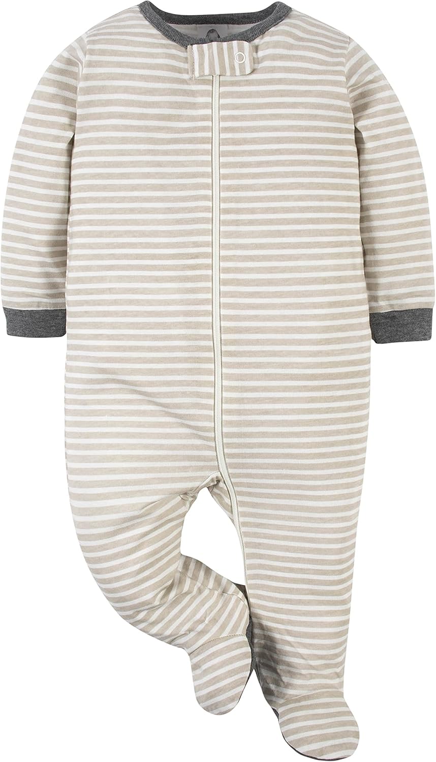 Detalle de Gerber Baby Jungen 4er-Pack Sleep ’N Play Füßlinge – vielseitige Schlaf- und Allround-Strampler