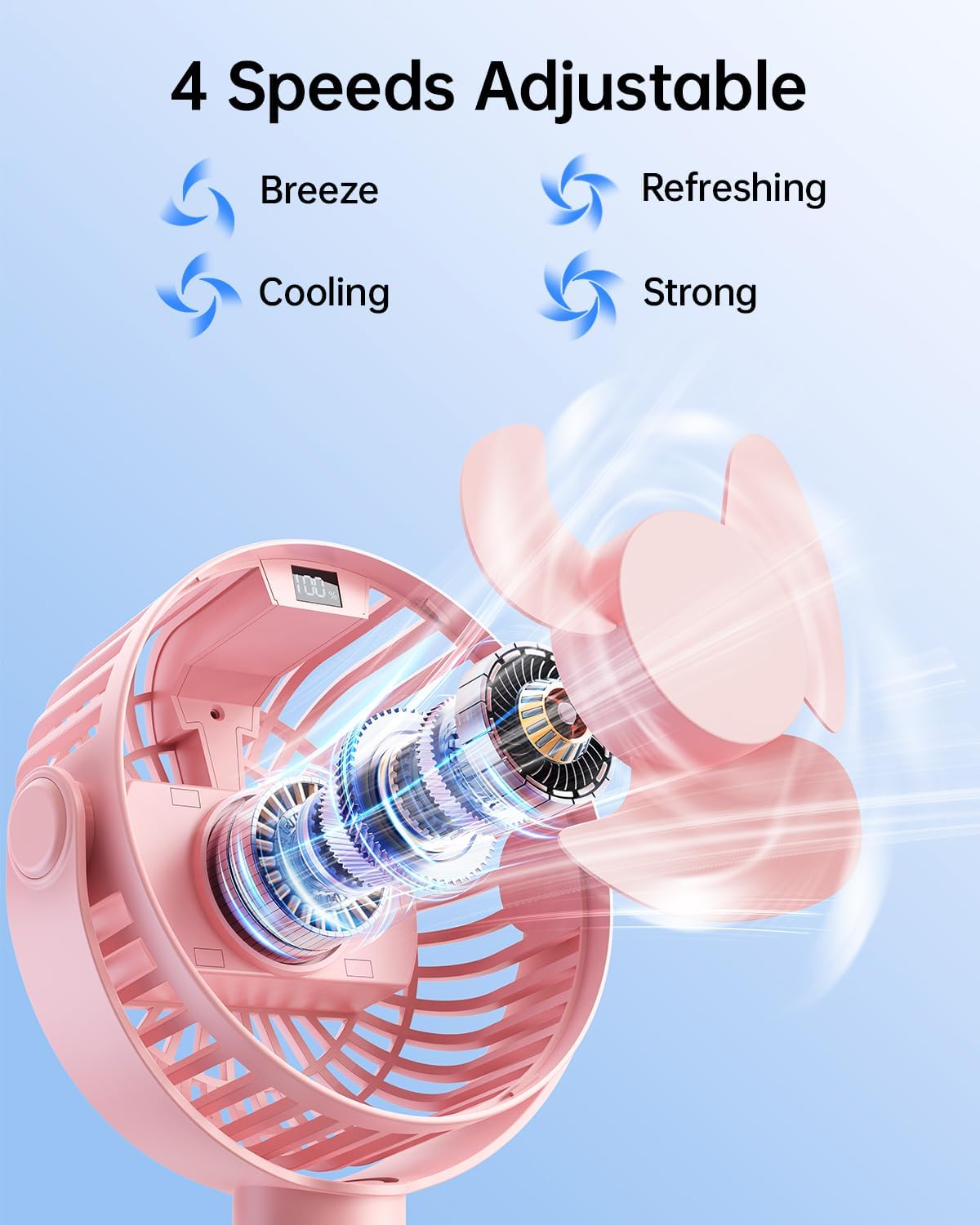 Detalle 1 de SWEETFULL portable pram fan 4000mAh