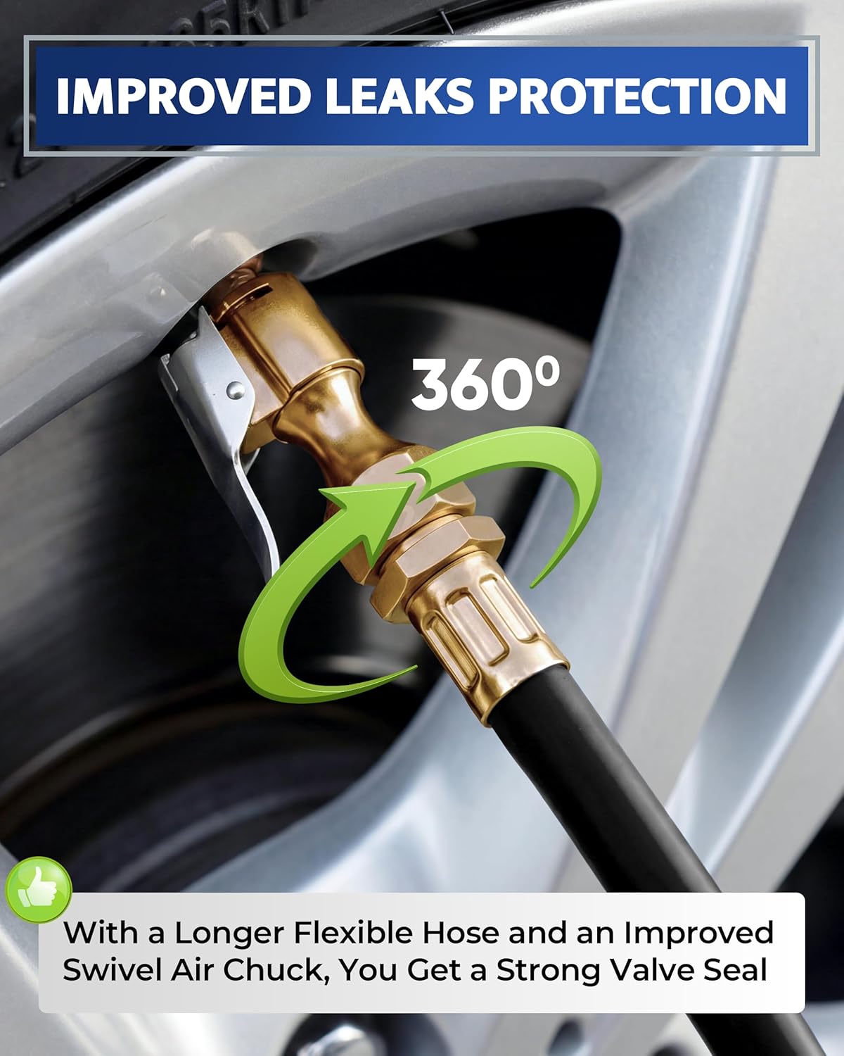Detalle 2 de Tire Inflator with Gauge 100 PSI