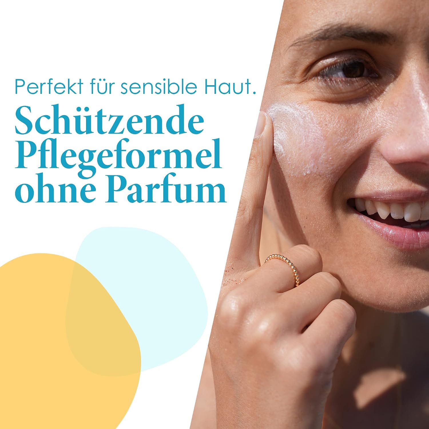 Detalle de Jean & Len Sensitiv Sonnencreme SPF 50+ – wasserfest, parfumfrei, vegan, 50 ml