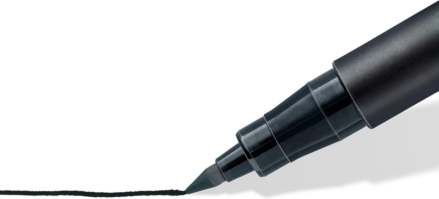 Thumbnail 2 de STAEDTLER Lumocolor permanent Folienstift 318-9X (5 schwarze Stifte) – wisch- und wasserfest, nachfüllbar