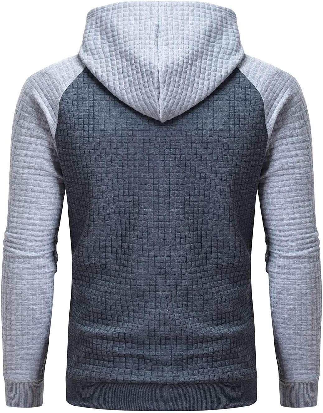 Detalle de YuKaiChen Herren-Kapuzenpullover mit Jacquard-Muster und Kordelzug