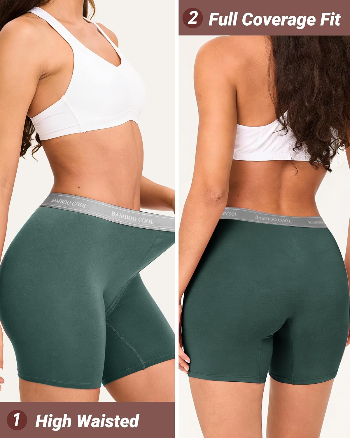 Thumbnail 5 de BAMBOO COOL BoyShorts 5-Pack High Waisted