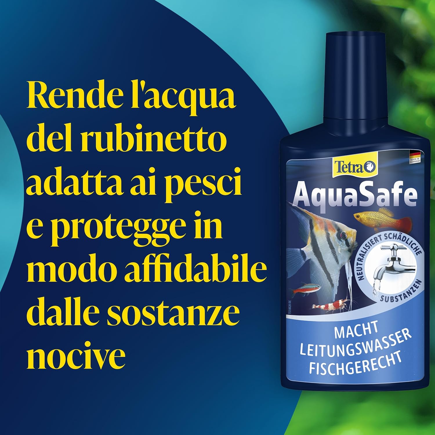 Detalle de Tetra AquaSafe 500 ml: protezione rapida dell’acqua del rubinetto per pesci