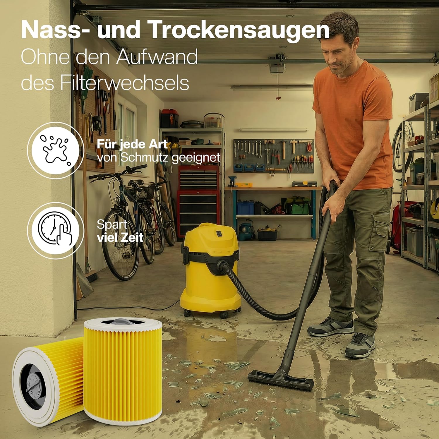 Thumbnail 3 de Kärcher 3er Filterset für Staubsauger 🧹