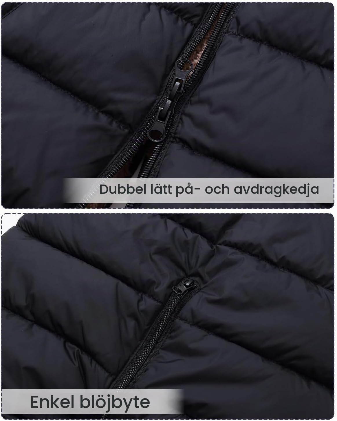 Detalle 1 de JiAmy babysnöoverall med fleecefoder och dragkedja, 6–24 månader