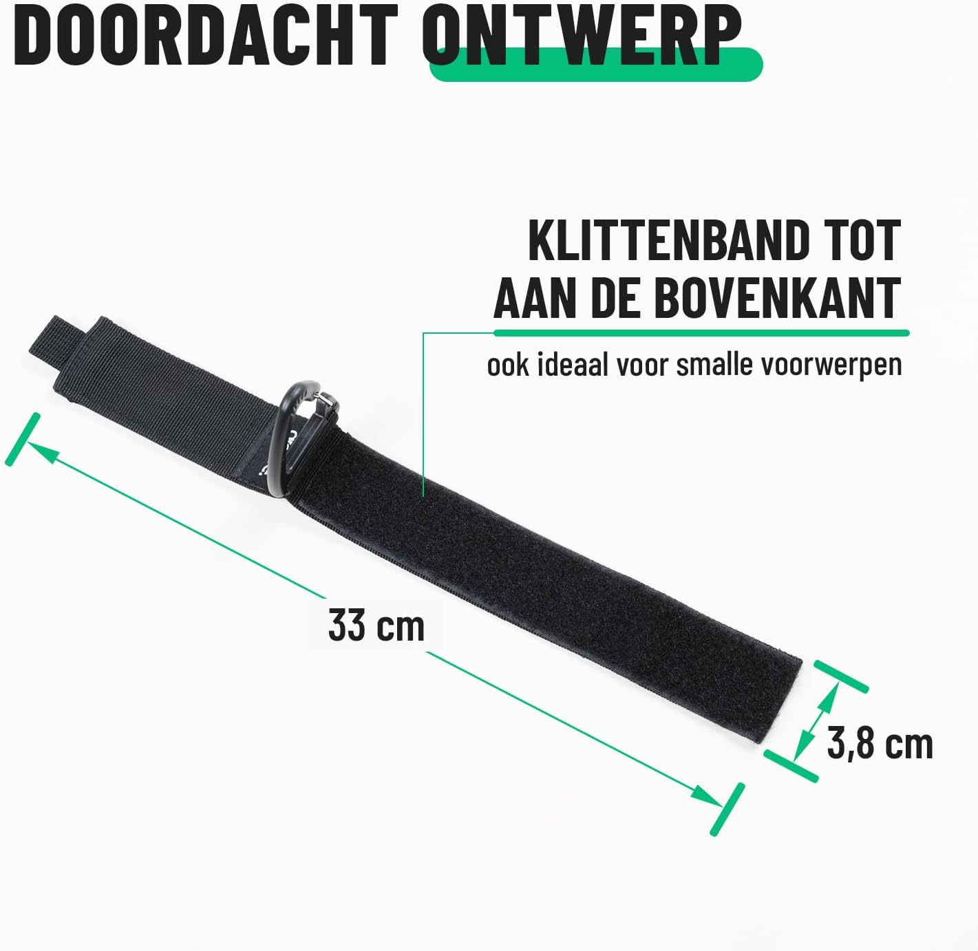 Thumbnail 6 de greate 601000-6 kabelorganizers, set van 6 met klittenband en draagvermogen tot 22 kg