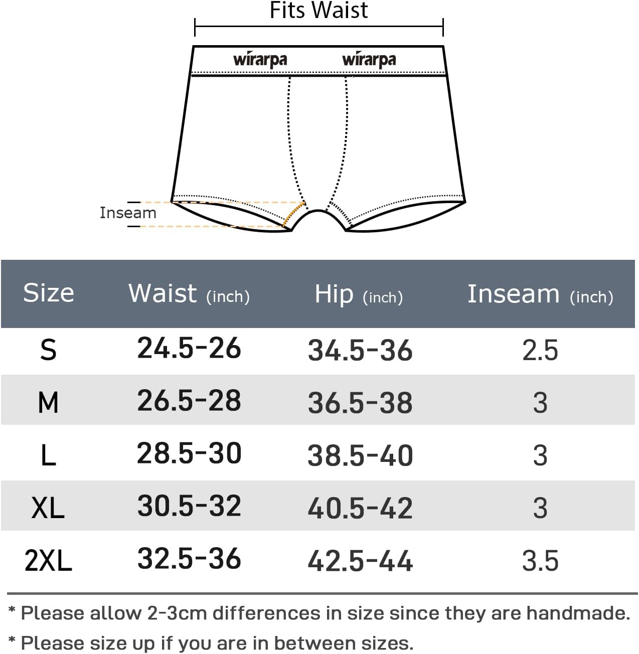 Thumbnail 4 de Wirarpa Women’s Cotton Boxer Briefs 3 inch Inseam (Anti-Chafe), 4-Pack