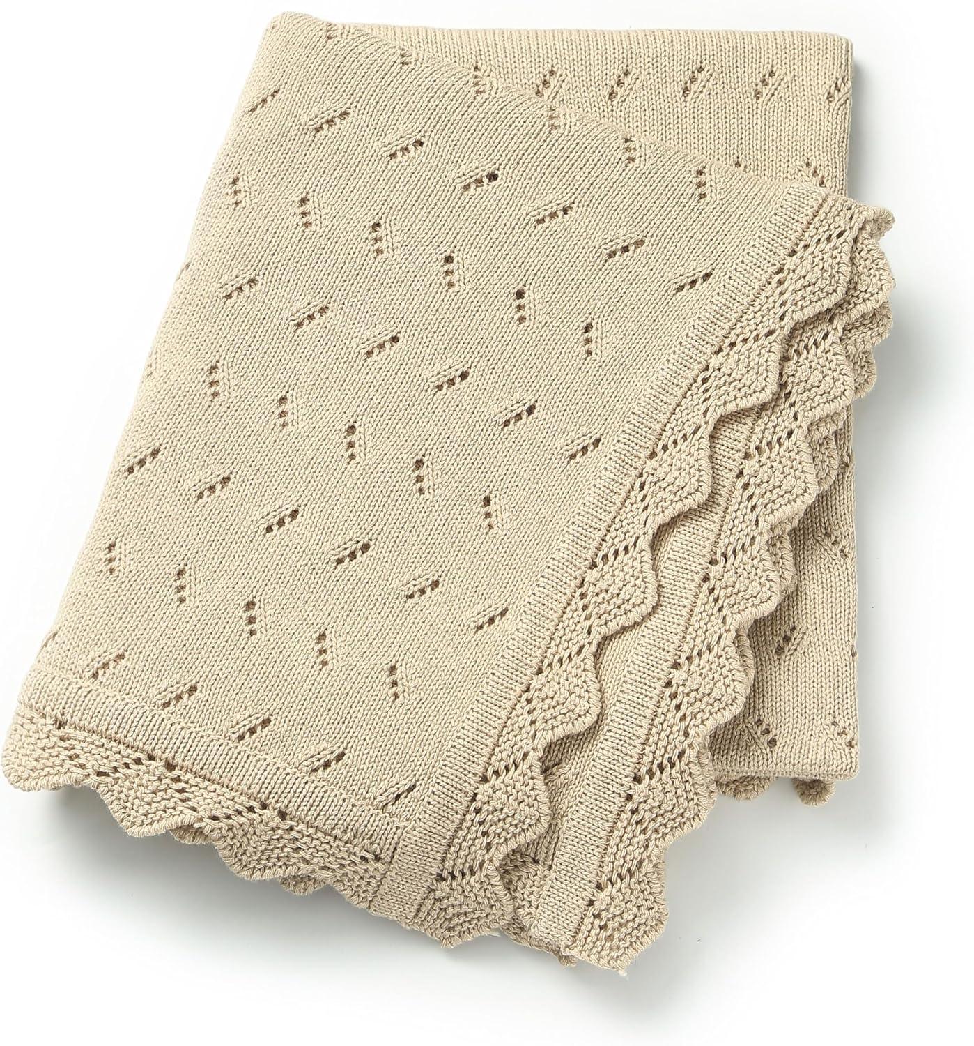 Loyfoky Baby Knit Blanket 100% Cotton 100x80cm