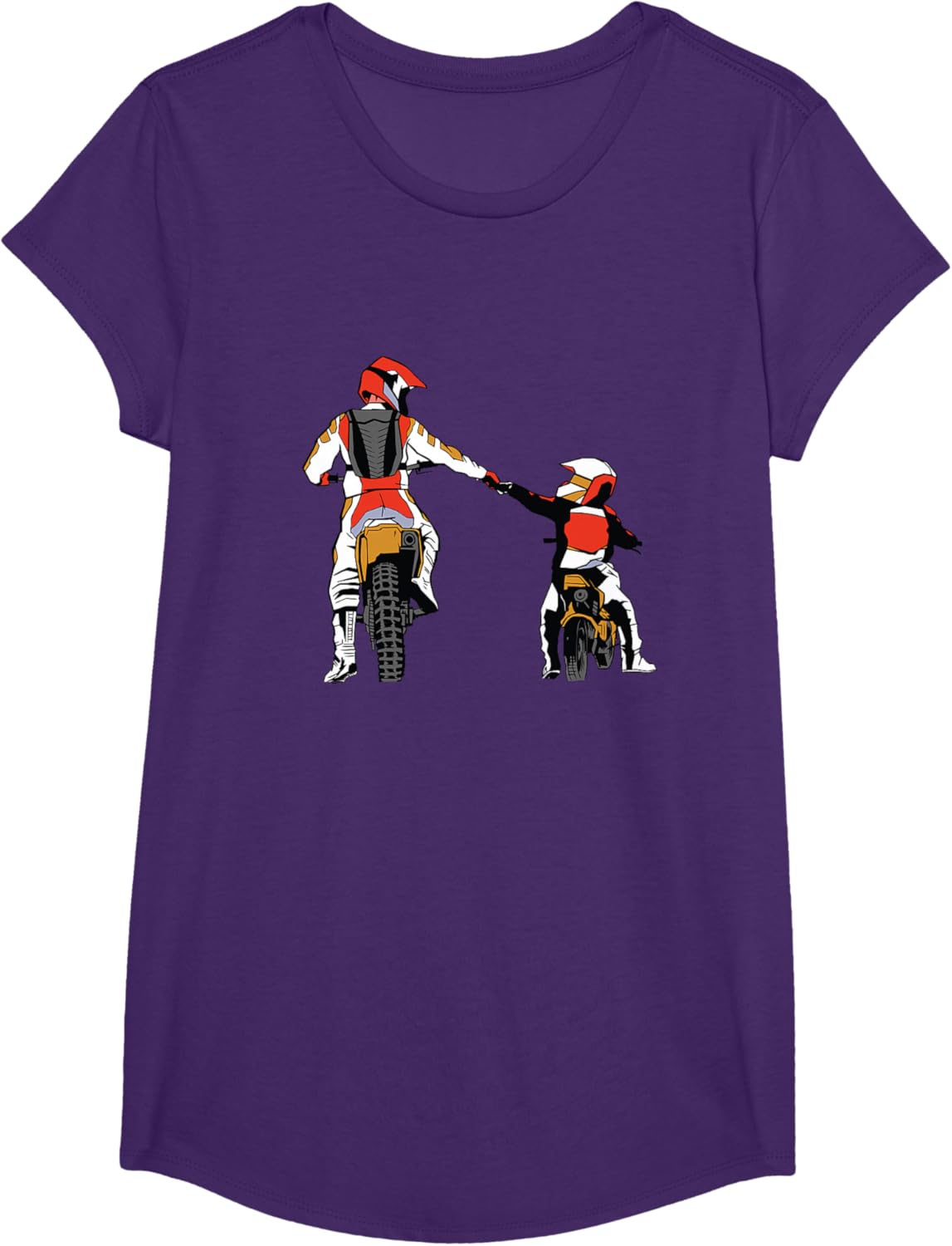 Detalle de Motocross Padre & Figlio Regalo Moto da Cross — Maglietta da Doppia Cuore