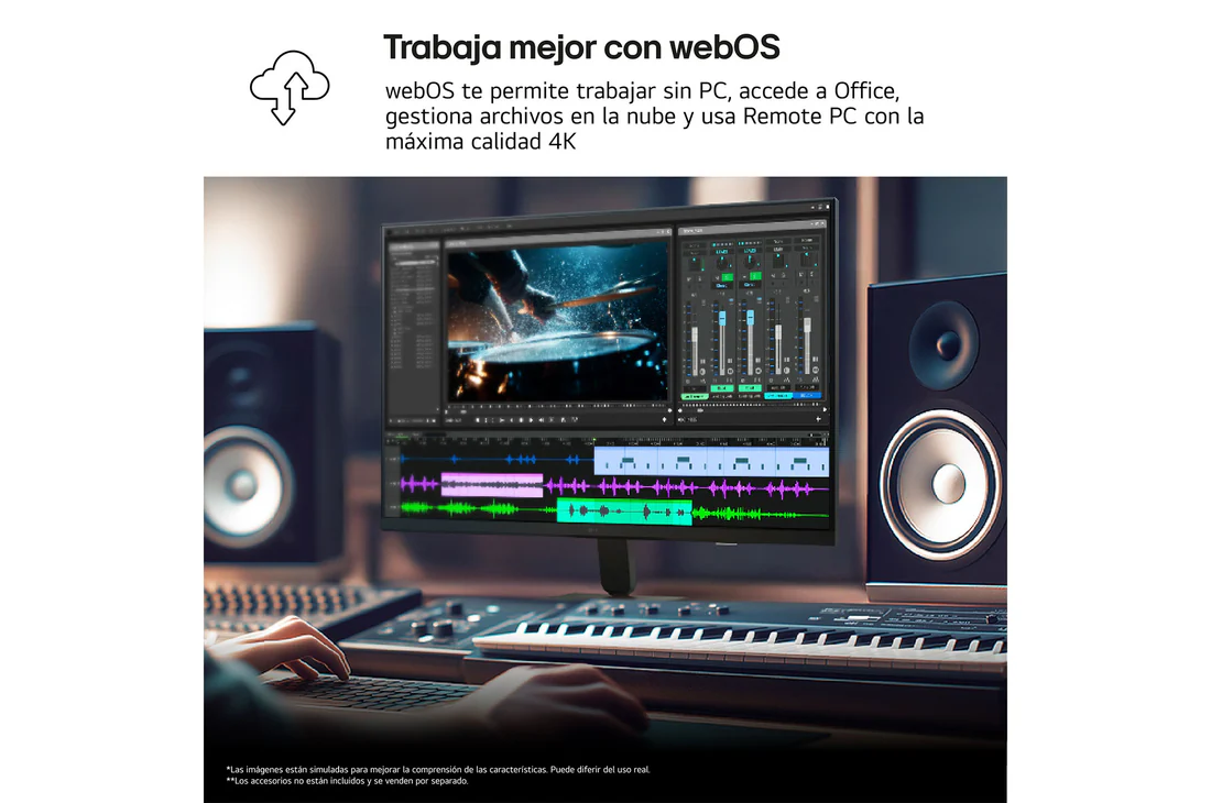 Detalle de LG Smart Monitor Ultrafine 31,5'' (32U701SB-B): webOS, UHD y VA para todo en un solo lugar