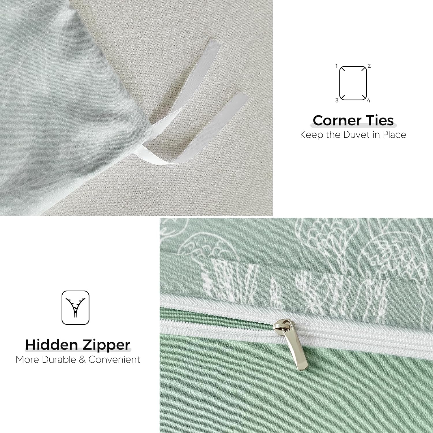 Thumbnail 6 de Tokokimo 3 Pcs Single Duvet Cover Set 135x200