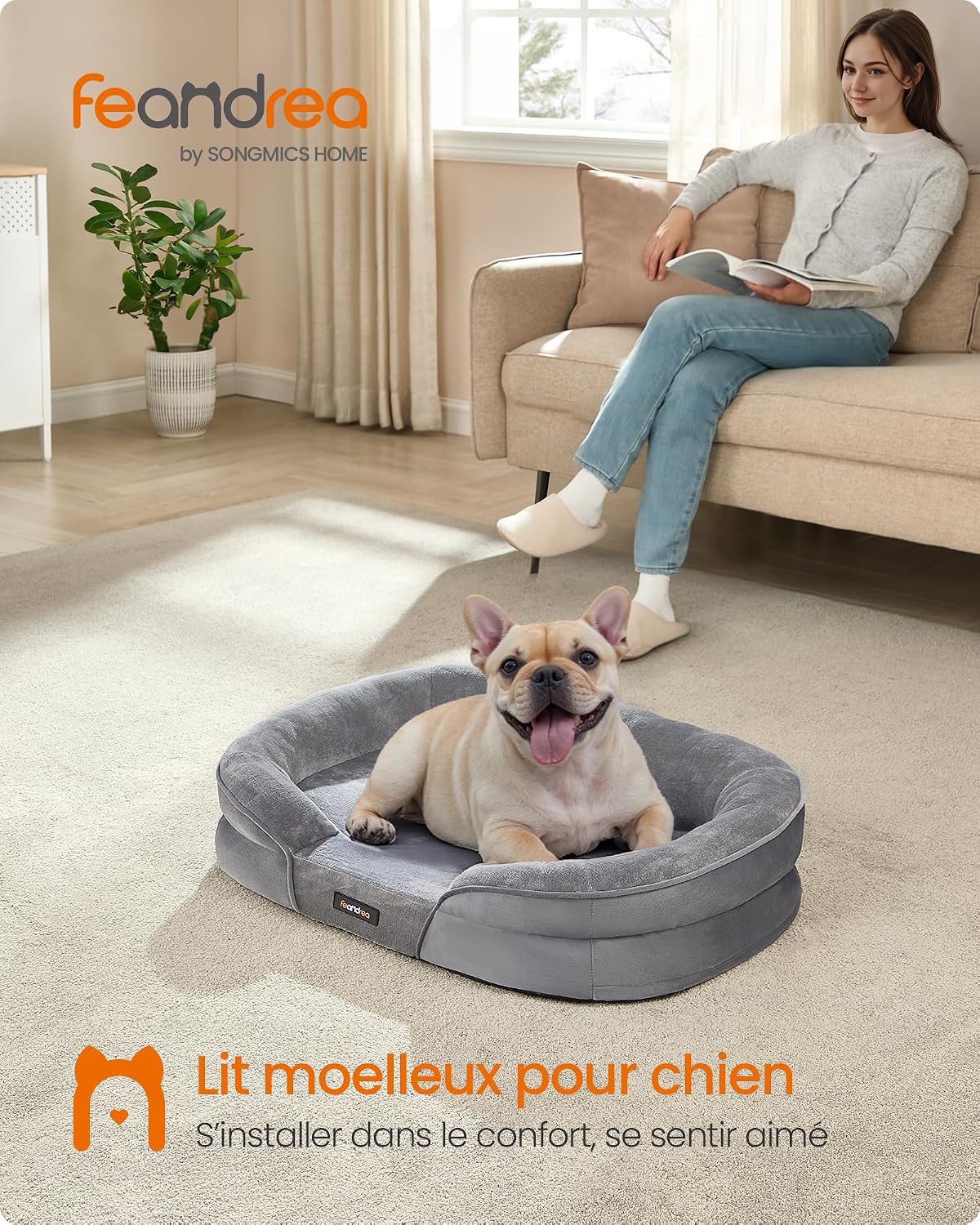 Detalle 2 de Feandrea PGW281G01 Panier orthopédique pour chien 76×51×18 cm