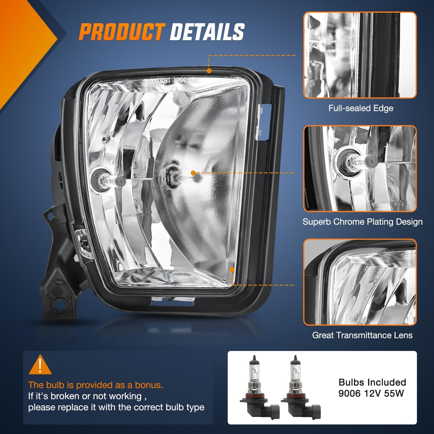 Detalle de Nilight Fog Lights Assembly 3300K