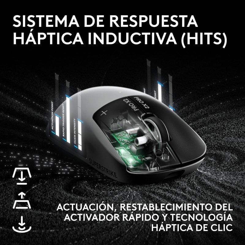 Thumbnail 2 de Logitech PRO X2 SUPERSTRIKE inalámbrico 44000 DPI BLANCO + G Pro X Auriculares Gaming Inalámbricos (LIGHTSPEED)