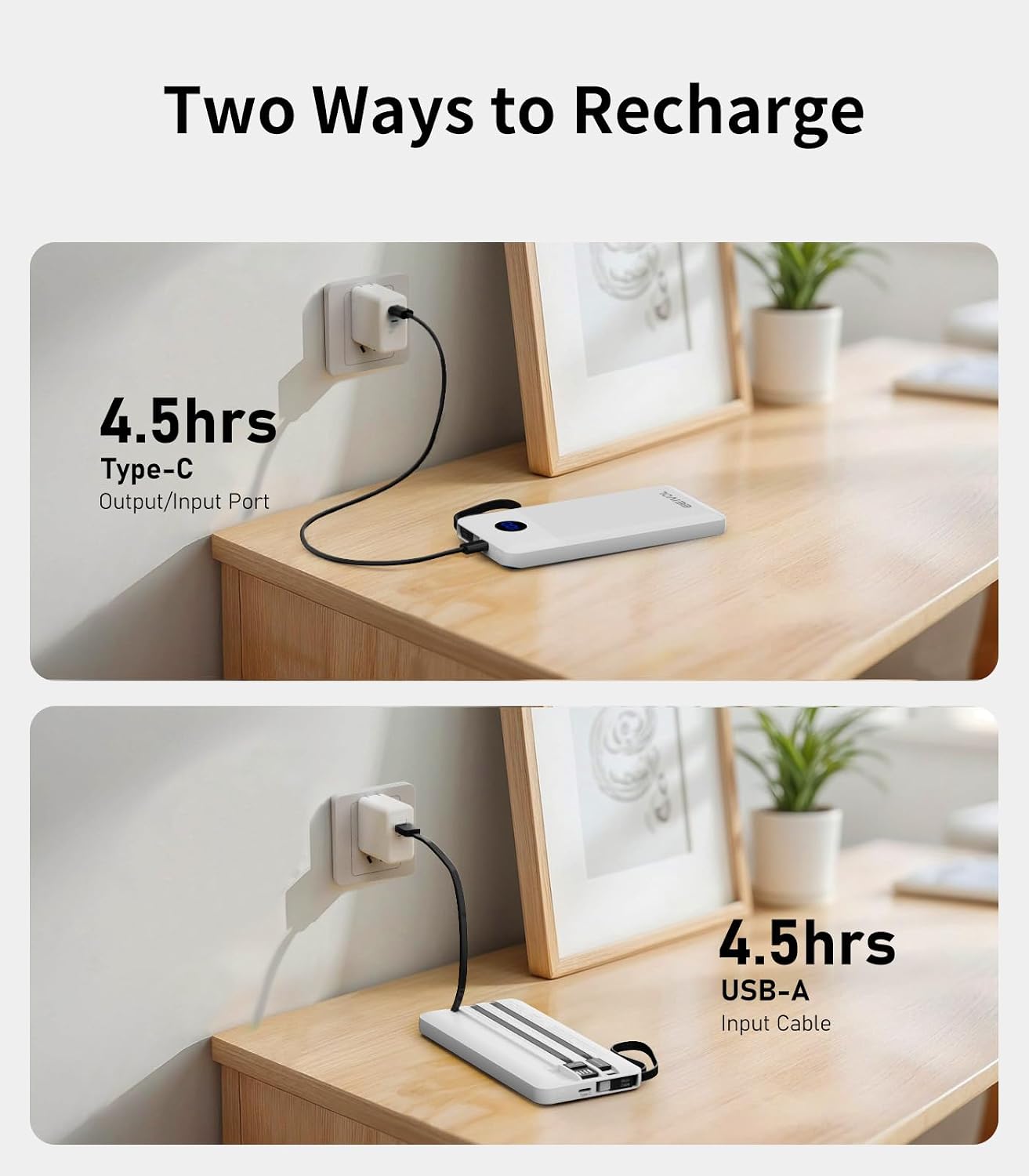 Detalle de EEIVOL Portable Charger 10000mAh