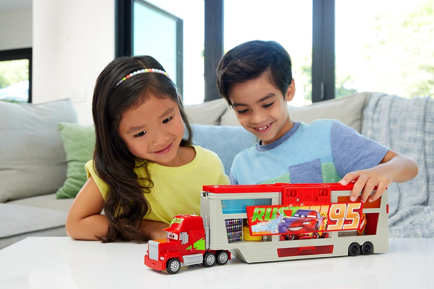 Thumbnail 1 de Mattel Disney Cars Lackiererei Mack Spielset 4 Jahre