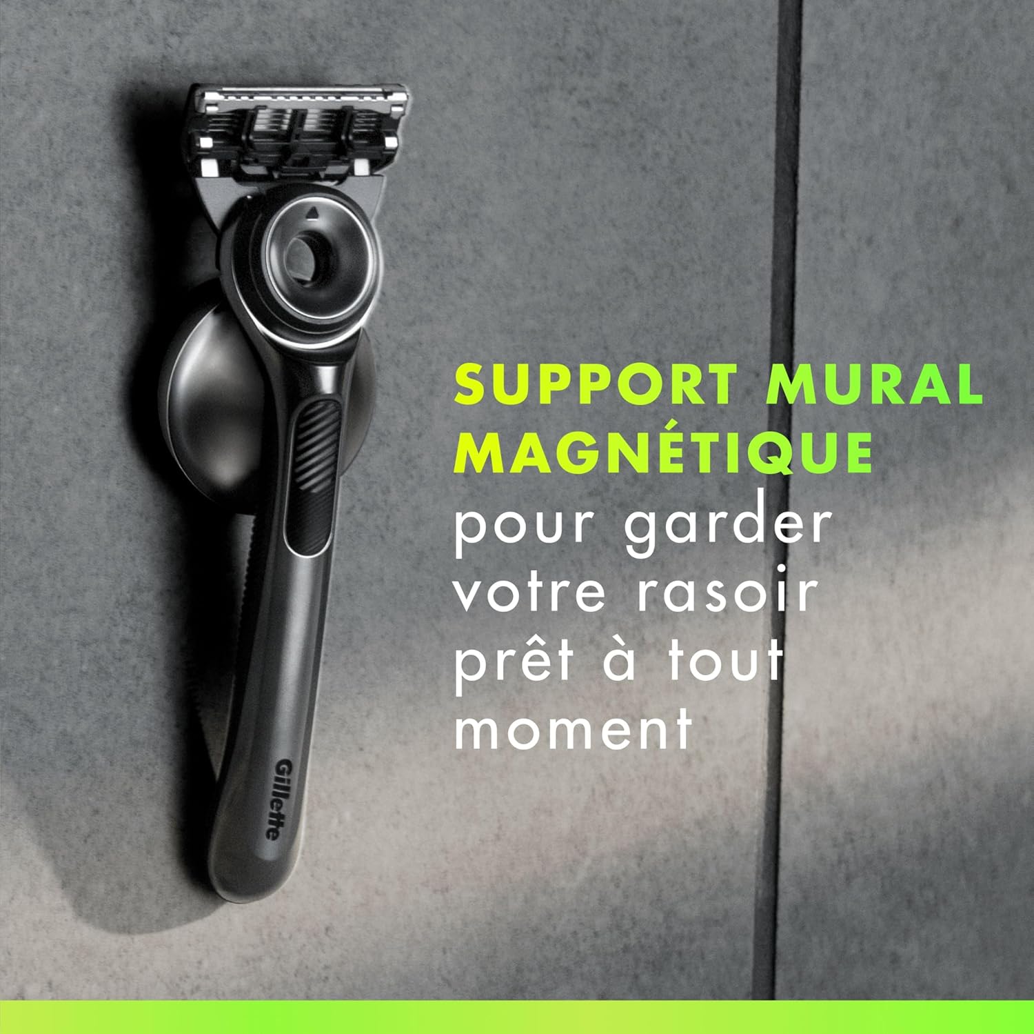 Detalle de Gillette Labs rasoir pour homme avec barre exfoliante, manche réutilisable et cartouche de recharge