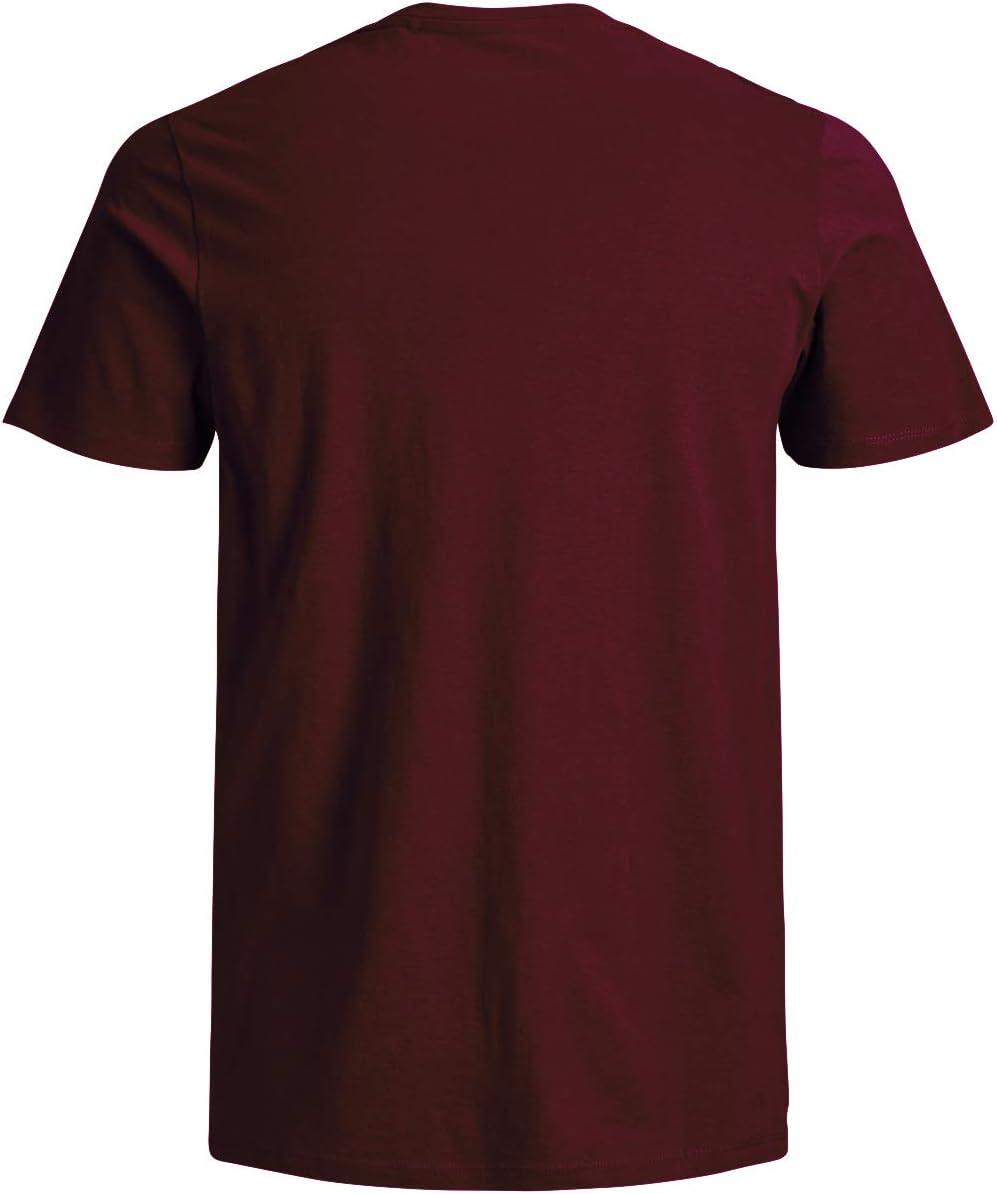 Detalle de JACK & JONES Camiseta clásica para hombre en Rojo Port Royale, XXXL (EU)