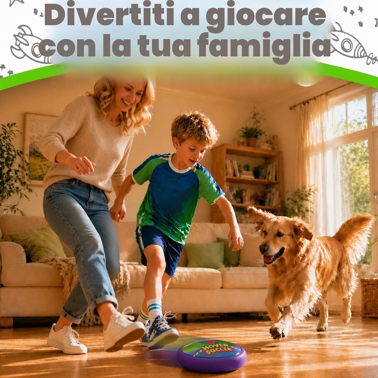 Thumbnail 6 de Pallone Fluttuante Giochi Light Year per Bambini – Calcio con Luci LED e Schiuma Morbida