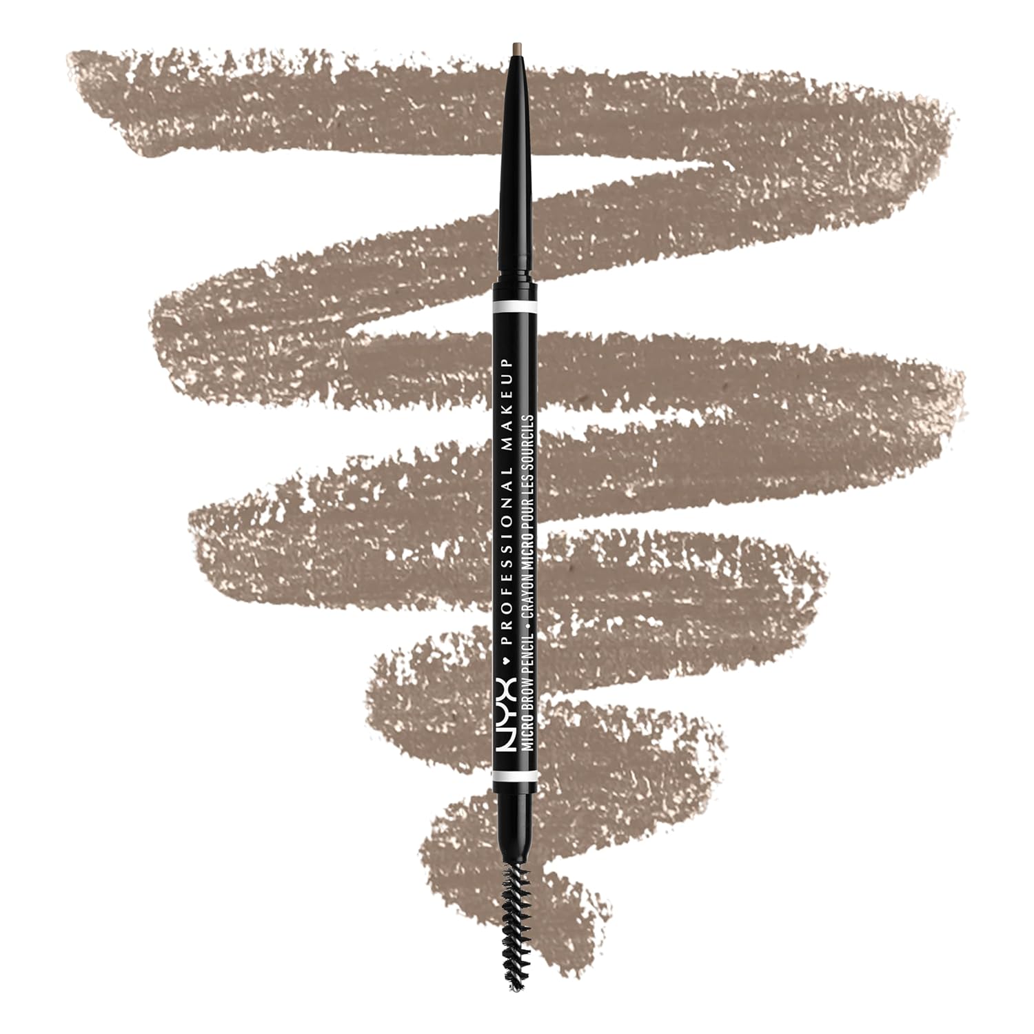 Detalle de NYX Augenbrauenstift Micro Brow Pencil – beidseitig, wasserfest, vegan, Farbe 1.5 Ash Blonde