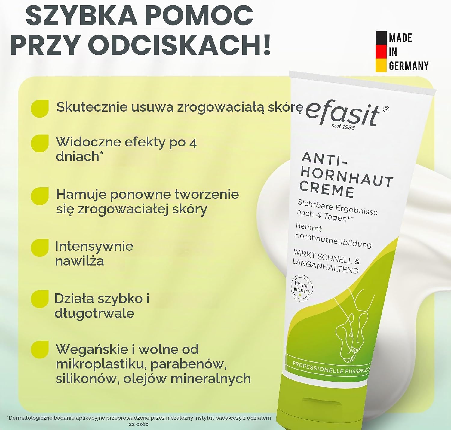 Detalle de efasit BUNDLE HH S-E – zestaw do usuwania zrogowaceń z kremem