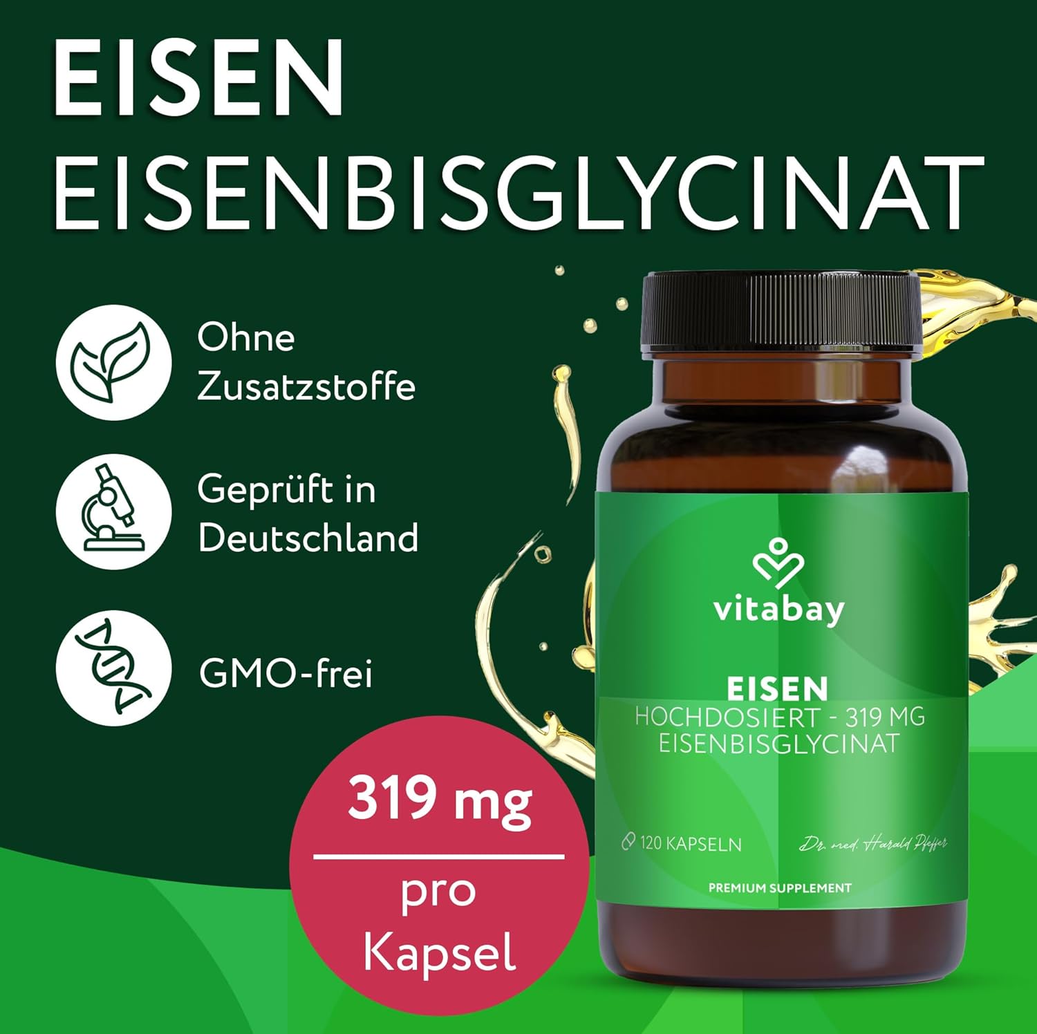 Thumbnail 2 de Vitabay Eisen 319 mg – 120 vegane Kapseln