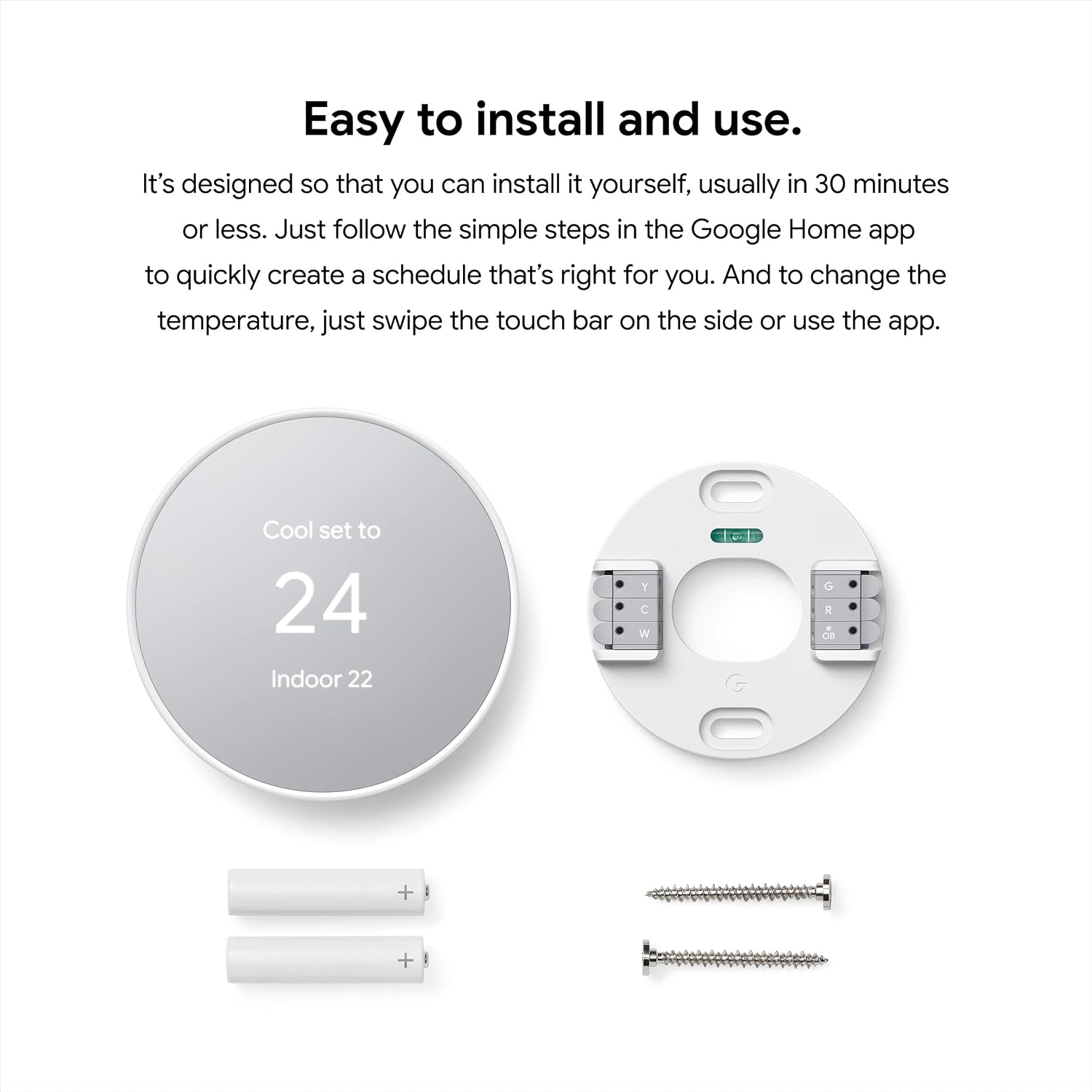 Thumbnail 6 de Google Nest smart thermostat, Fog