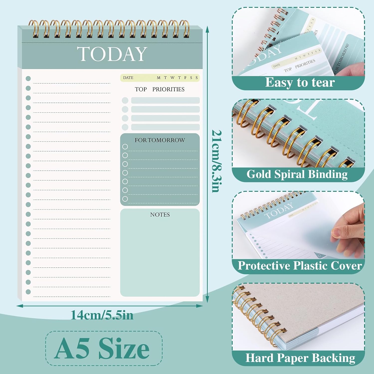 Thumbnail 1 de Thboxes To Do List Notepad A5, 104 pages 🗒