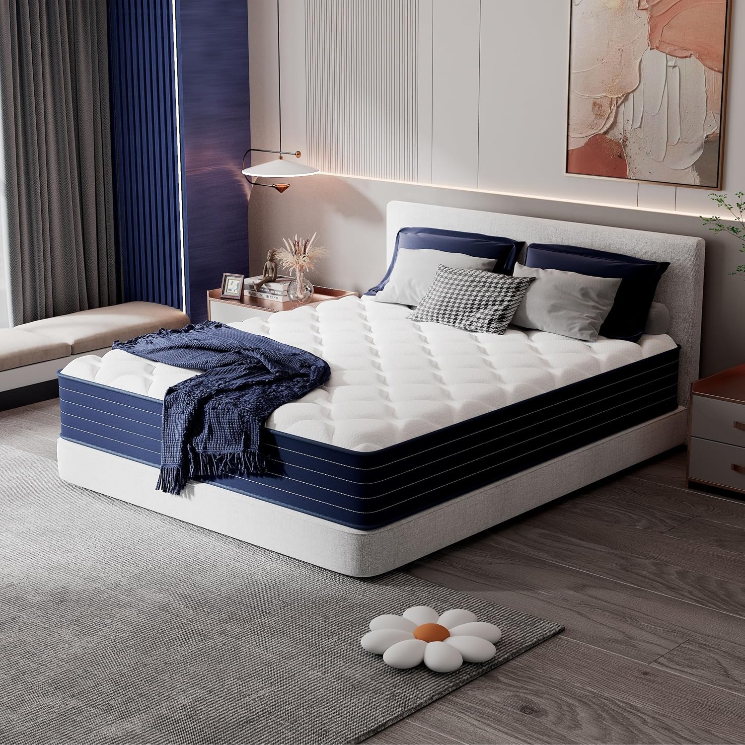 Detalle de PETONOBARA TRA-12FL-CA 12-Inch Full Hybrid Mattress, Memory Foam & Pocket Springs