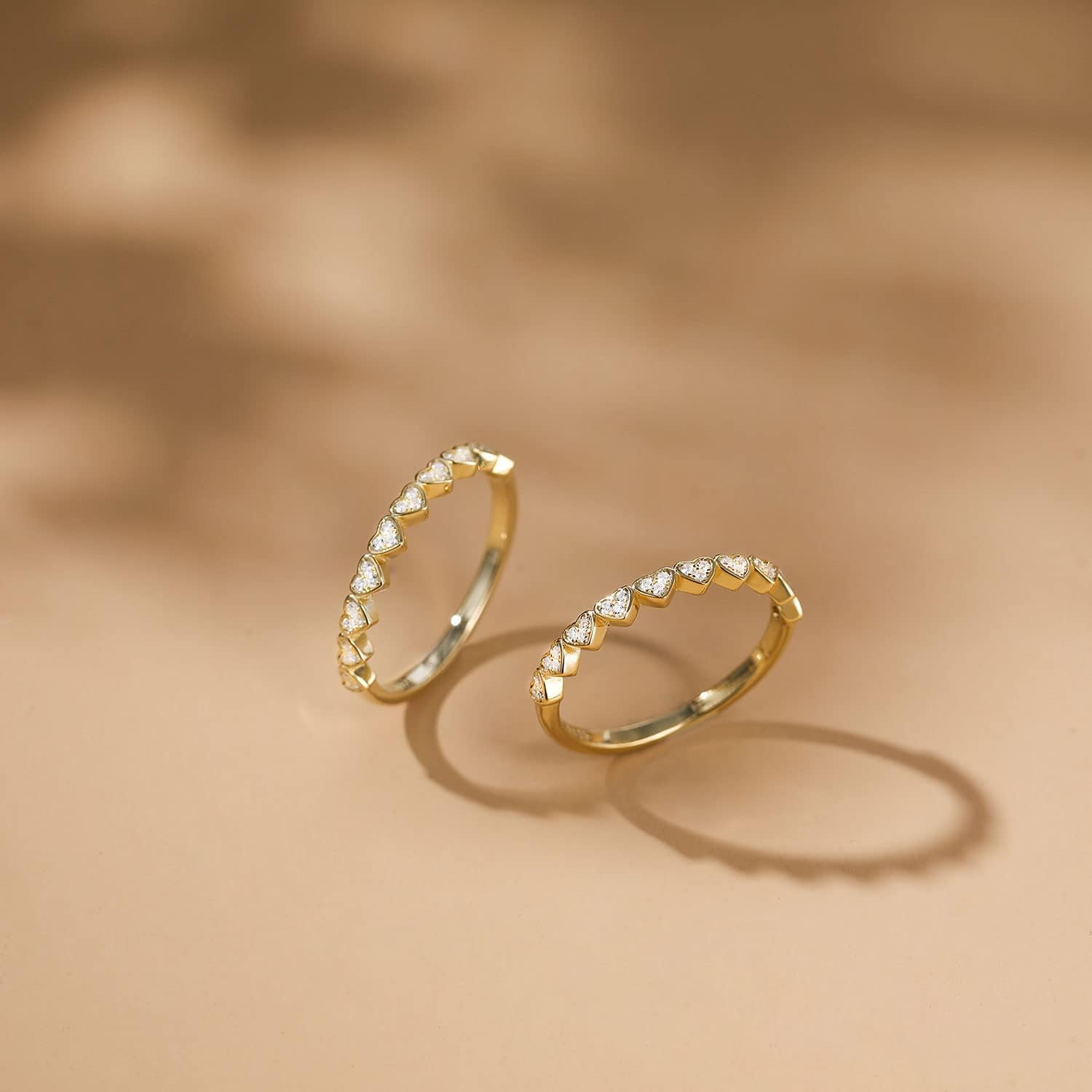 Thumbnail 1 de Titaniumcentral Ring Damen – Gold/Silber 925, Herzsymbol und Ewigkeit