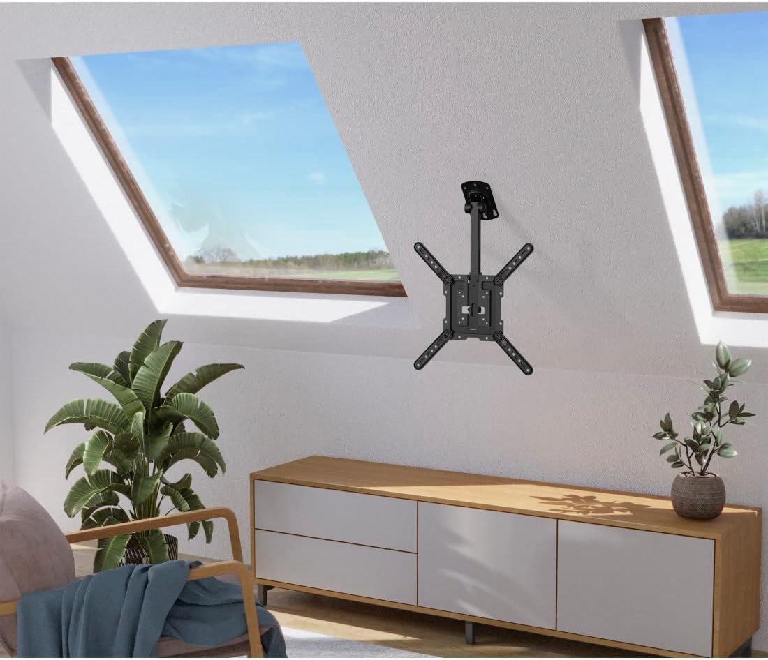 Thumbnail 3 de Hama TV Deckenhalterung schwenkbar & höhenverstellbar für 32–65 Zoll (VESA 75x75–400x400, bis 40 kg) schwarz