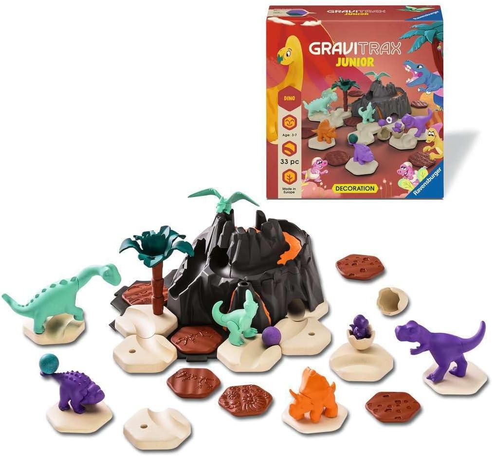 Detalle de Ravensburger GraviTrax Junior 24587 Dino-uitbreiding voor knikkerbanen